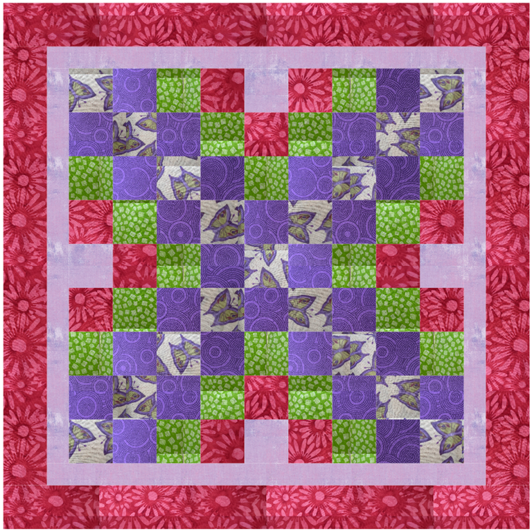 Butterfly Fields Precut Quilt Kit — 60" x 60" Throw Quilt (Pattern Included!)
