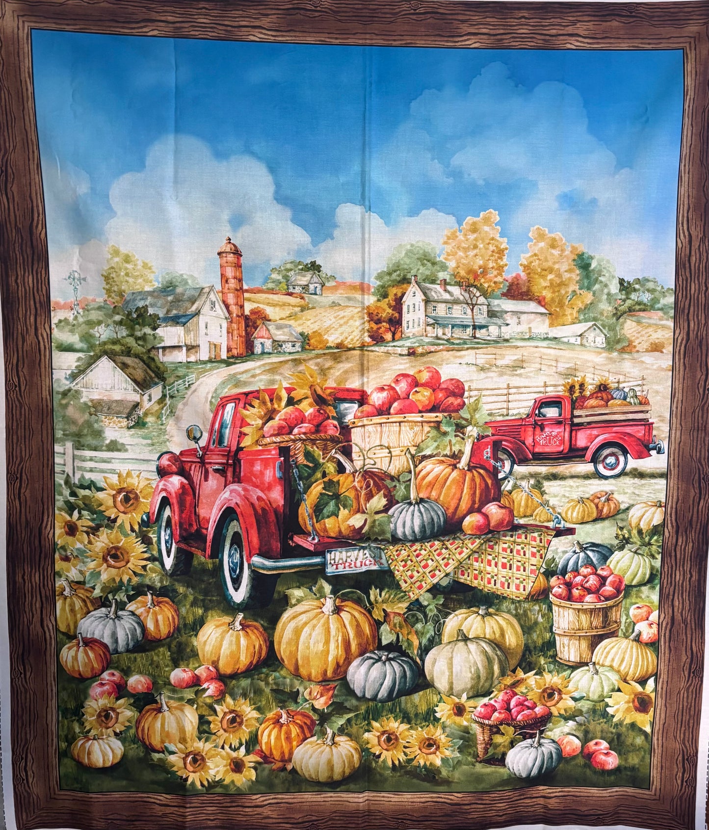 Harvest Truck Panel & 18 Fat Quarter Bundle